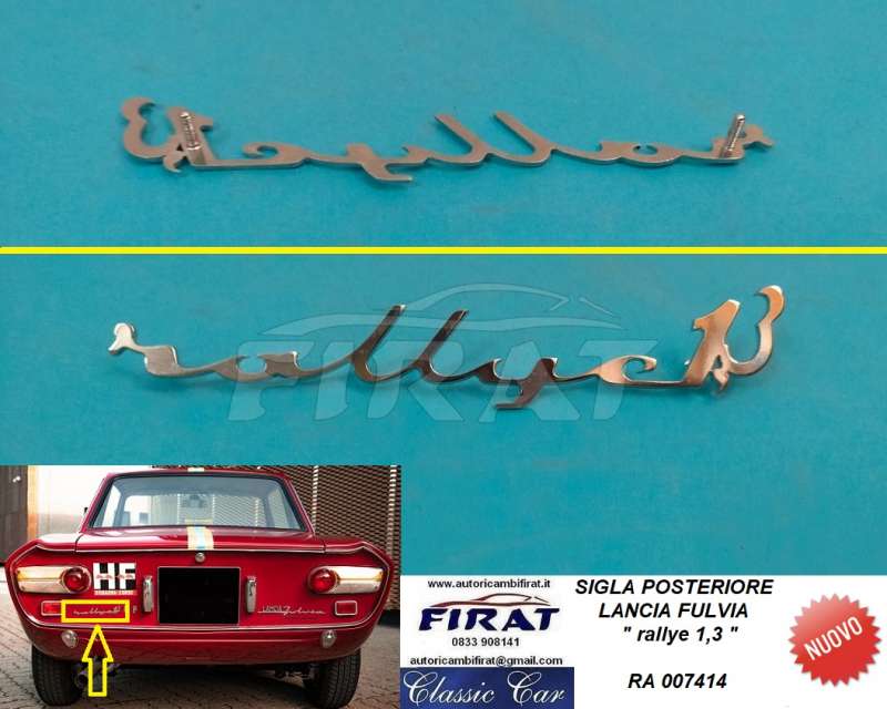 SIGLA POST. LANCIA FULVIA RALLYE 1300